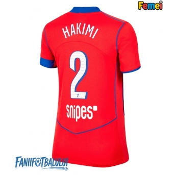 Paris Saint-Germain Achraf Hakimi #2 Tricou Fotbal Replică 2025-26 Femei Treilea